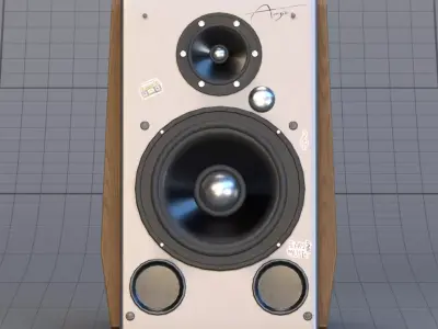 Wooden speaker 3D model