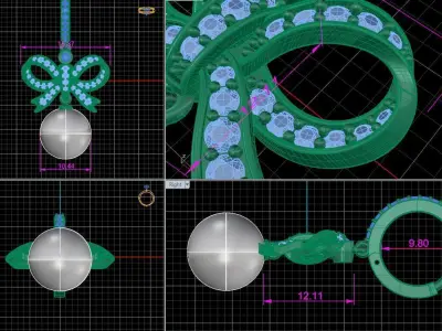 Pearl jewelry   o18 3D print model