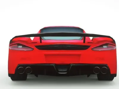 Generic Supercar v20 Low-poly 3D model