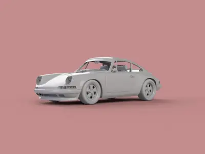 Porsche 911 4 by Singer 3D model