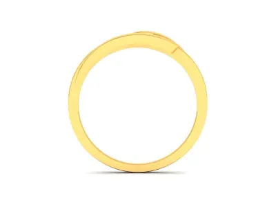 Band 3dm Render Details diamond ring gold 3D print model 4