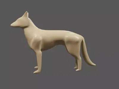 Dog - Fox - Miniature - Toy 3D print model