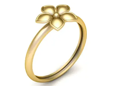 FLOWER RING WREATH ELEGANT JEWELRY 3D PRINTABLE MODEL 3D print model
