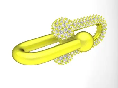 6924 luxury diamond women pendant 3D print model
