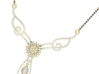 necklace Women 3D print model