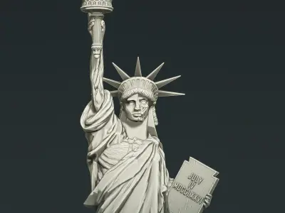 Statue of Liberty Anatomical Edition 3D print model