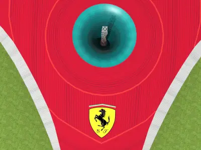 Ferrari World Park 3d Low-poly 3D model