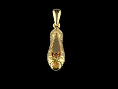 Pingente sapato 3D model