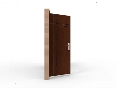 wooden  door 3D model