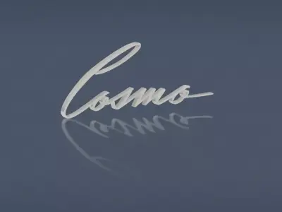 Mazda Cosmo L10A   L10B Lettering 3D print model