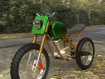 Power Bike Motorcycle  3D model