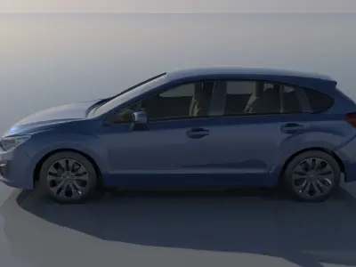Subaru Impreza 2013 Hatchback  3D print model