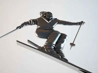 bas skier 3D print model