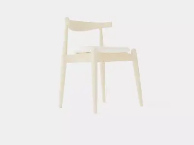 Carl Hansen CH20 Chair Low-poly 3D model