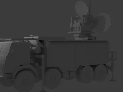 Krasnuha-4 Anty Drone EWS Low-poly 3D model