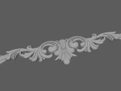Central decor ornament for furniture 3D model 494