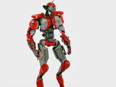 VILLAIN DROID CHAOS  Rigged for Unreal Engine - Unity - MIXAMO  3D model