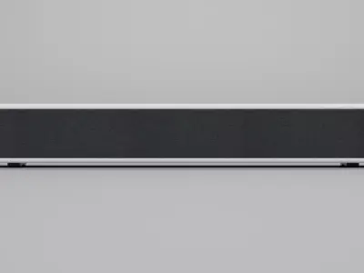 Soundbar V3 - Universal White Audio Speaker Low-poly 3D model