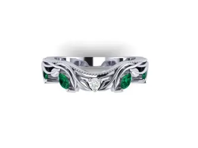 Vine Ring 3D print model