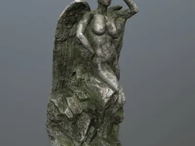 woman statue 1 Low-poly 3D model order