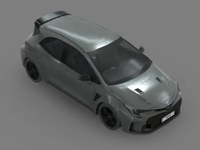 Toyota GR Corolla 2023 Low-poly 3D model