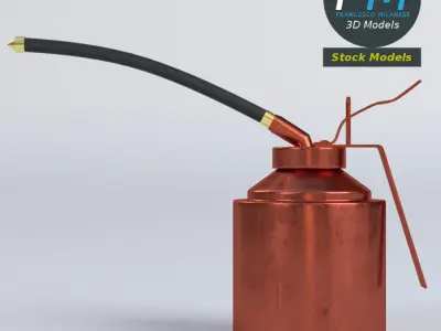 Oil can 3D model