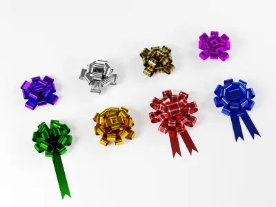 Ribbons Collection 3D Models Set 3D model