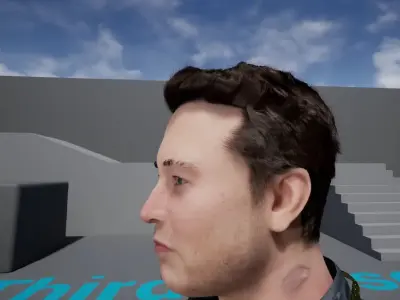 Elon Musk 3d model unreal engine and unity -- coolgames 3D model