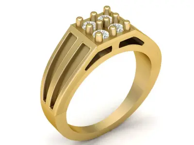 LUXURY RING FOR MEN 3D PRINTABLE MODEL 3D print model