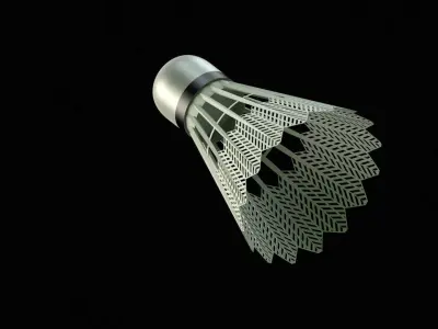 Shuttlecock badminton 3D model