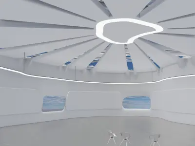 Sci-Fi Interior SCENE futuristic 3D model