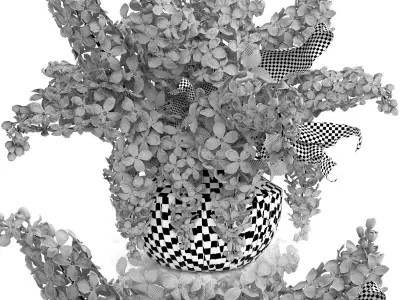 lilac bouquet 3D model