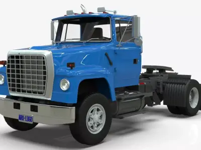 L9000 Daycab Single axle Truck 3D model