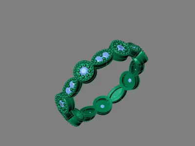 Rings for Women Womens Rings Stone Ring Ready STL 3DM Models  3D print model 2