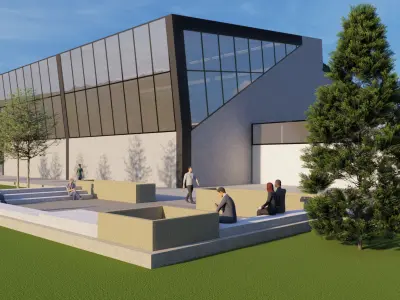 Complete Architecture Thesis  Sports AND Wellness Complex 3D model