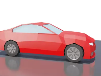 low poly car Free low-poly 3D model 22