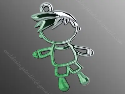 pendant ak2 3D print model purchase