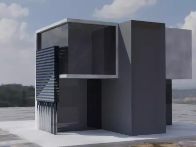 building modern house Free 3D model