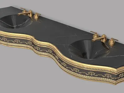 Classic Wash Basin 11 3D model