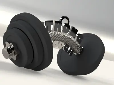 Pendant - Dumbbell 3D print model