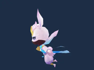 Fairy pet Low-poly 3D model