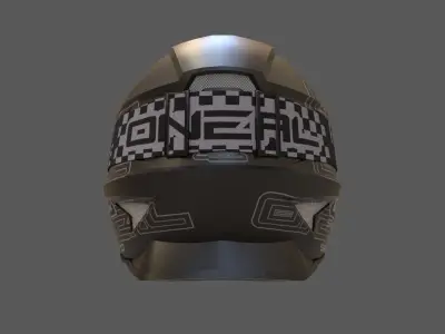 Motocross Helmet N Goggles Low-poly 3D model