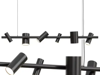 CAN CAN Chandelier by GHIDINI1961 Low-poly 3D model