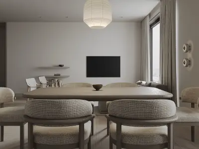 Cozy home interior 3D model