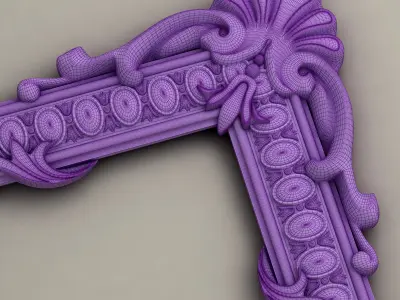 Molding with corner elements Harmony M123 3D model