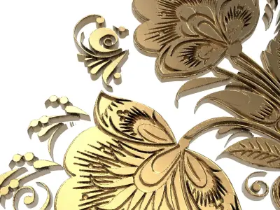 decorative pattern ready for 3D printing 3D model