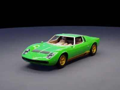 Miura Car Model 3D model