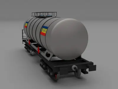 CFR train tanker car 3D model
