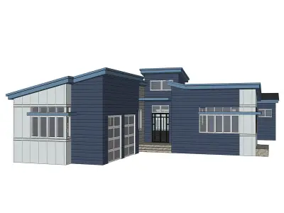 Modern House -19 -Archimple LLC 3D model