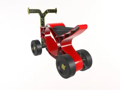 Kids Four Wheel Cycle 3D Model VR Low-poly 3D model